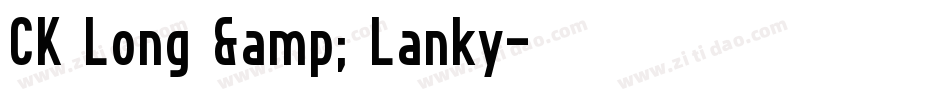 CK Long & Lanky字体转换